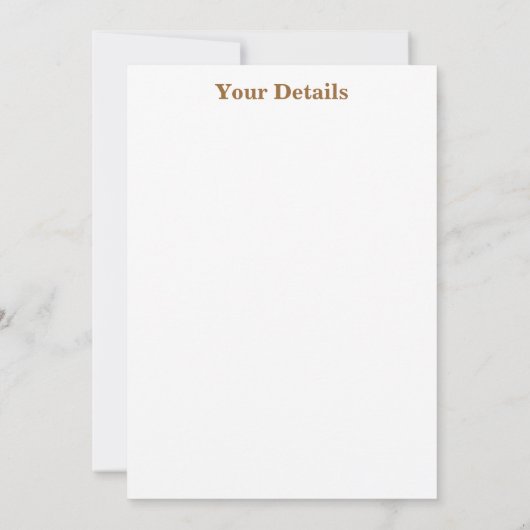 GEEL AUTUMN VERLATEN KAART (Achterkant)