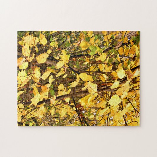 GEEL AUTUMN VERLATEN LEGPUZZEL (Horizontaal)