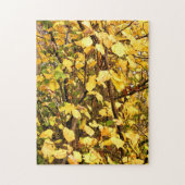 GEEL AUTUMN VERLATEN LEGPUZZEL (Verticaal)
