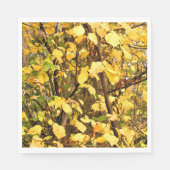 GEEL AUTUMN VERLATEN SERVETTEN (Voorkant)