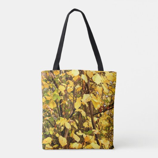 GEEL AUTUMN VERLATEN TOTE BAG (Achterkant)