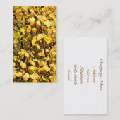 GEEL AUTUMN VERLATEN VISITEKAARTJE (Voorkant / Achterkant)