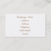 GEEL AUTUMN VERLATEN VISITEKAARTJE (Achterkant)