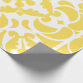 Geel Azulejos Portugees Spaans Mediterraan Cadeaupapier (Hoek)
