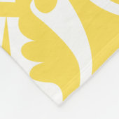 Geel Azulejos Portugees Spaans Mediterraan Fleece Deken (Hoek)