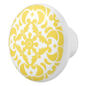 Geel Azulejos Portugees Spaans Mediterraan Keramische Knop (Rechts)