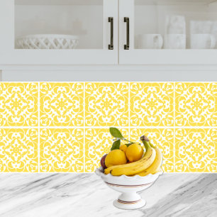 Geel Azulejos Portugees Spaans Mediterraan Tegeltje