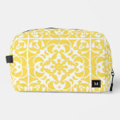 Geel Azulejos Portugees Spaans Mediterraan Toilettasje (Voorkant)