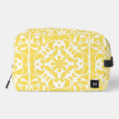 Geel Azulejos Portugees Spaans Mediterraan Toilettasje (Achterkant)