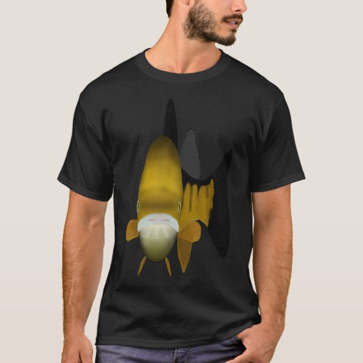 Geel Baars - Vis Kop T-shirt (Voorkant)