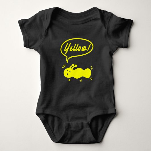 Geel! Baby Bodysuit (Voorkant)