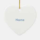 Geel Baby Buggy SnowFlake-keramisch ornament (Achterkant)