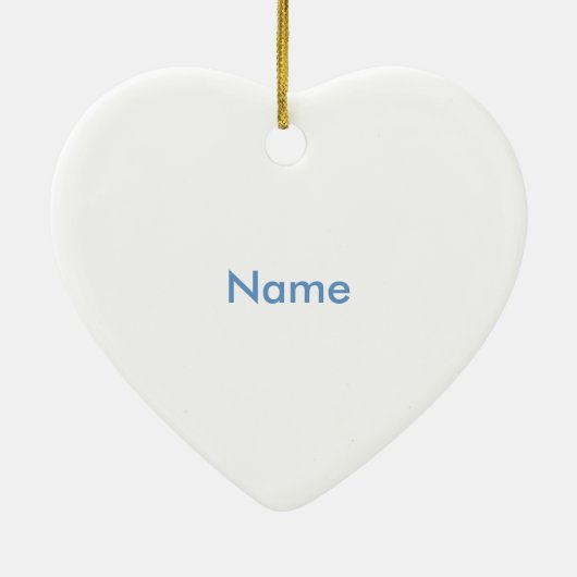 Geel Baby Buggy SnowFlake-keramisch ornament (Achterkant)