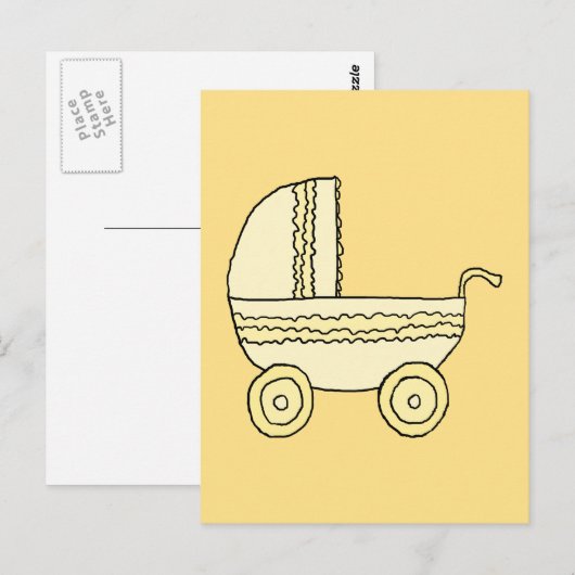 Geel Baby ram. Briefkaart (Voorkant / Achterkant)