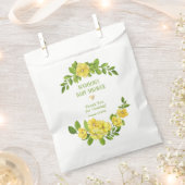 Geel Baby shower Bedankzakje (Geknipt)