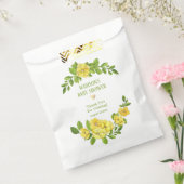 Geel Baby shower Bedankzakje (Gezegeld)