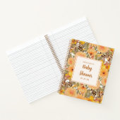 Geel Baby shower Cadeauslijst Notitieboek (Binnen)