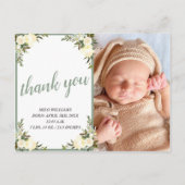  geel Baby shower Foto Briefkaart (Voorkant)