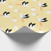 Geel Baby shower met onmiddellijke verpakking Cadeaupapier (Hoek)