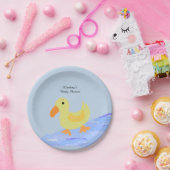 Geel Baby shower Papieren Bordje (Feest)