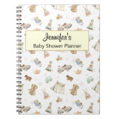 Geel Baby shower Planner-Keepsake  speelgoed Notitieboek (Voorkant)