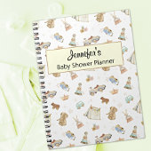 Geel Baby shower Planner-Keepsake speelgoed Notitieboek