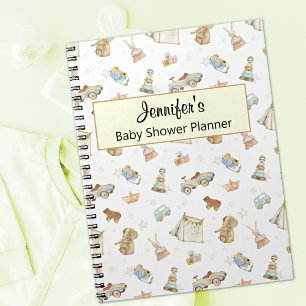 Geel Baby shower Planner-Keepsake  speelgoed Notitieboek