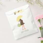 Geel Baby shower van de Mam van de Umbrella Bedankzakje (Gezegeld)