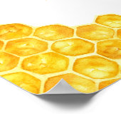 Geel Baby shower van honingbijen Klein Raffle Game Poster (Hoek)