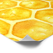 Geel Baby shower van honingbijen Pacifier Hunt Gam Poster (Hoek)