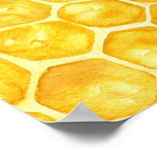 Geel Baby shower van honingbijen Pacifier Hunt Gam Poster (Hoek)