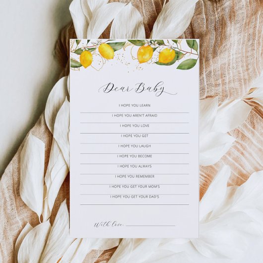 Geel Baby shower van Juicy Citrus Beste Baby