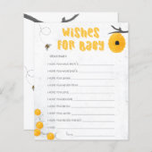 Geel Baby shower van zoete honingbijen Wust voor B (Voorkant / Achterkant)