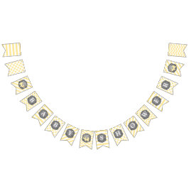 Geel Baby shower Vlaggetjes