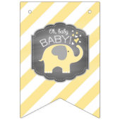 Geel Baby shower Vlaggetjes (Derde vlag)