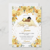 Geel Baby shower voor het slapengaan Kaart (Voorkant)