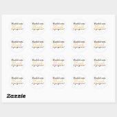 Geel Bachelorette Bash Ronde Sticker (Vel)