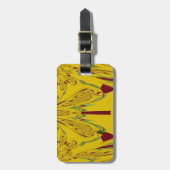 Geel Bagagelabel (Voorkant verticaal)