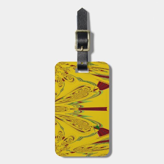 Geel Bagagelabel (Voorkant verticaal)