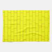 Geel baksteenontwerp theedoek (Horizontaal)