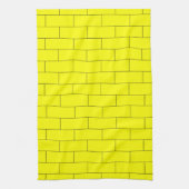 Geel baksteenontwerp theedoek (Verticaal)