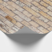  geel bakstenen ontwerp cadeaupapier (Hoek)