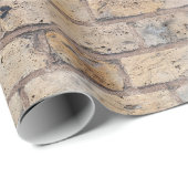  geel bakstenen ontwerp cadeaupapier (Rol Hoek)