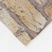  geel bakstenen ontwerp fleece deken (Hoek)