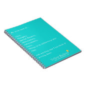 Geel ballon spiraal Notitieboek (Rechterzijde)