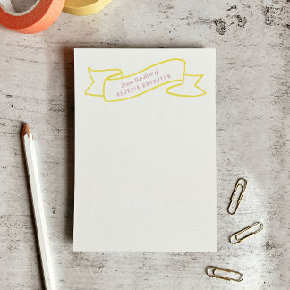 Geel Banner Paars Paarse Gepersonaliseerde Naam Post-it® Notes