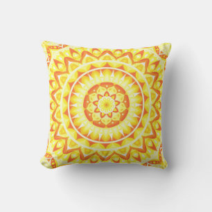 Geel Basis Mandala Sierkussen