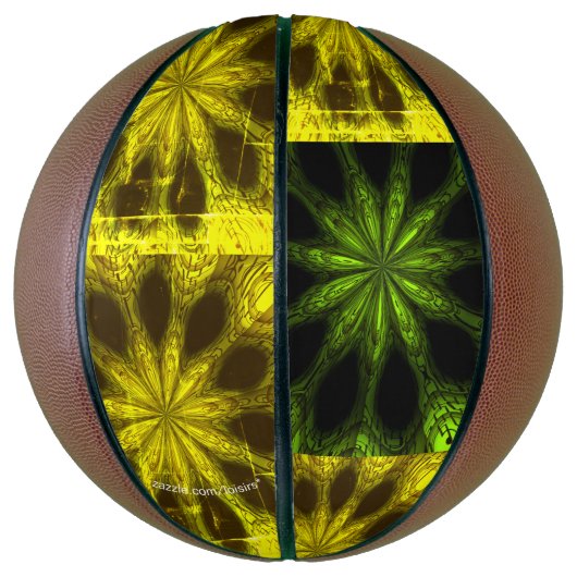 Geel Basketball Basketbal (Verticaal)