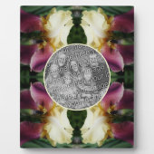 Geel Bearded Iris Flower Creëer Uw eigen foto Fotoplaat (Voorkant)