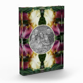 Geel Bearded Iris Flower Creëer Uw Eigen Fotoblokken (Links)